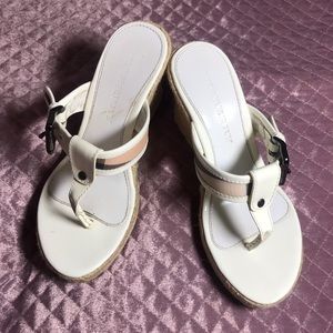 Burberry Authentic Wedge Sandals